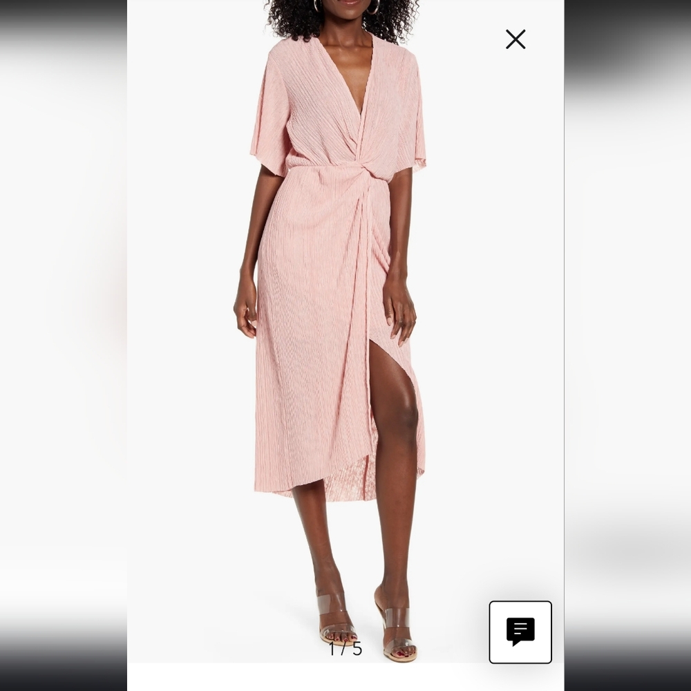 FINAL PRICE!! All in Favor Terracotta Midi Dress - Picture 1 of 8